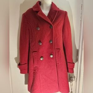 Ricki's Elegant Red Pea Coat